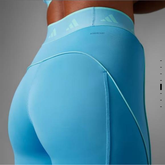 NWT WOMENS ADIDAS HYPERGLAM COLOR POP FULL-LENGTH LEGGINGS M - Picture 3 of 9